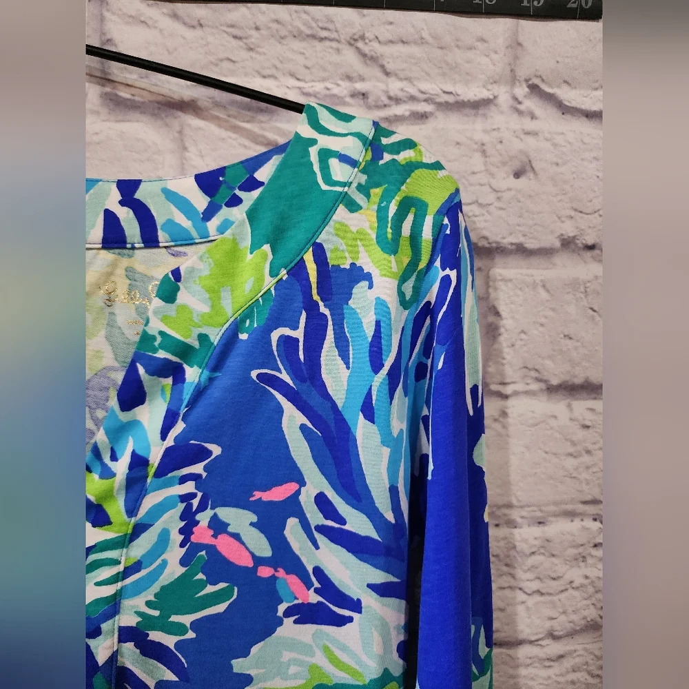 Lilly Pulitzer Riva Dress in the Wade and Sea Pattern Summer Resort Size XS - Picture 4 of 8
